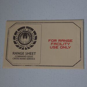 Battlestar Galactica Cylon Range Sheet Target Poster - 2 Sheets- Loot Crate